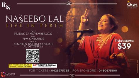 Naseebo Lal Live in Concert Perth - 25 Nov 2022, Kennedy Baptist College, Perth, 25 November 2022