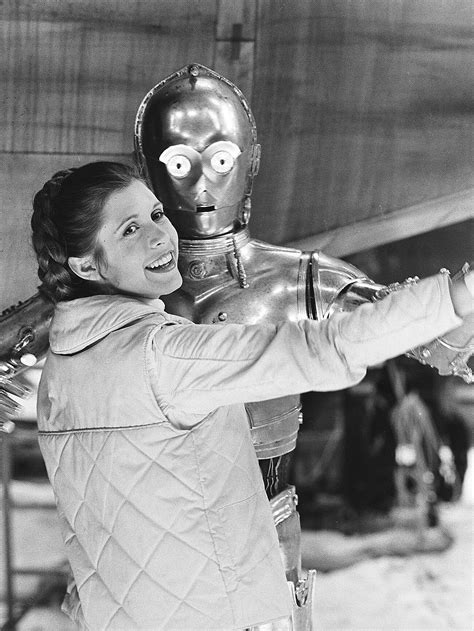 The sweetest photos of carrie fisher behind the scenes on star wars ...