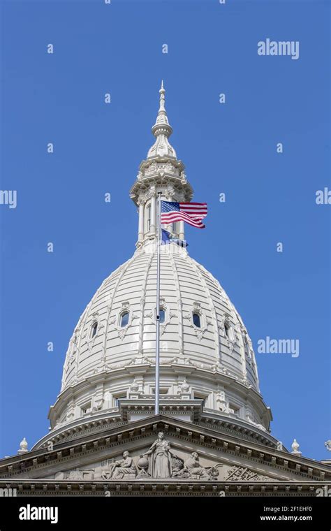 Michigan State Capitol Stock Photo - Alamy