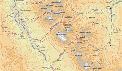 Huascaran cycling map