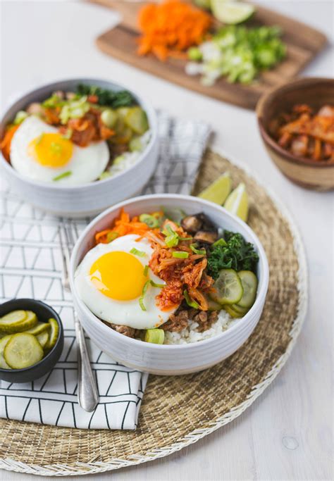 Korean Rice Bowl with Kimchi - Brittany Stager