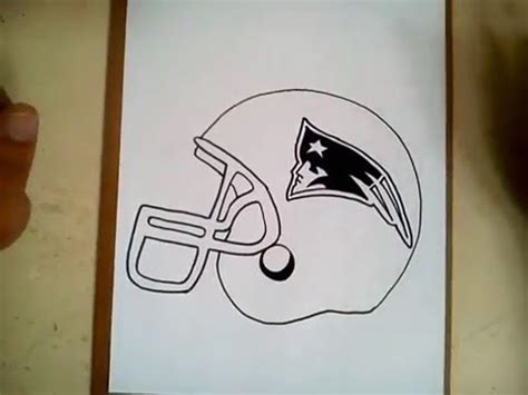 Como dibujar el casco de los patriotas NFL/ how to draw helmet Patriots ...