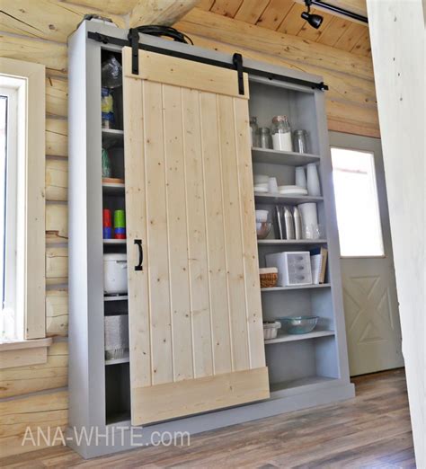 Sliding Barn Door Cabinet Plans – Two Birds Home