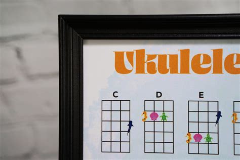 Ocean Ukulele Chord Chart Art Print Ukulele Chords Sheet - Etsy UK