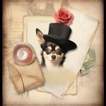 Vintage Chihuahua Montage Art Print Free Stock Photo - Public Domain ...