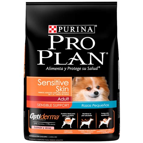 Pro Plan Sensitive Skin Optiderma Alimento para perro Adulto Raza Pequeña, 7.5 kg | Pro Plan ...