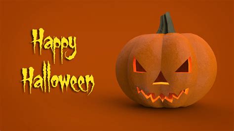 Happy Halloween Pumpkin 3D model | CGTrader