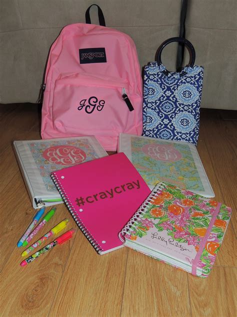 Juliana Grace Blog Space: Back To School Personalized Supplies Haul