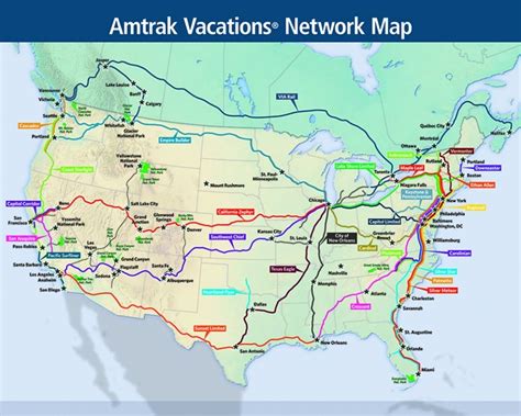 Amtrak California Zephyr Route Map - Printable Maps