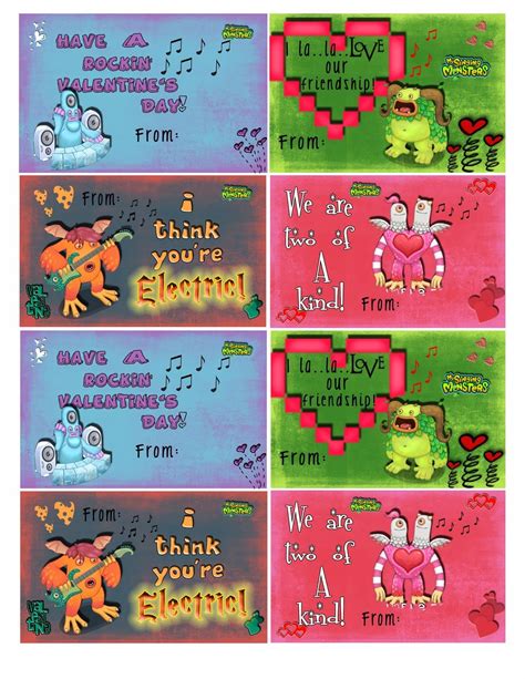 DIY My Singing Monsters' Valentine Cards , visit www.cassiescreativecrafts.blogspot.com to get ...