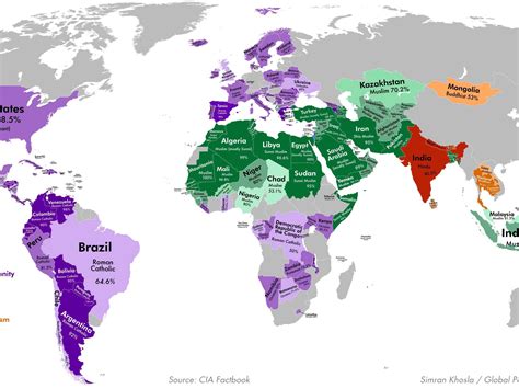 World Religions Map Worksheet