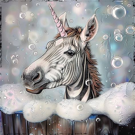 Unicorn In Bubble Bath Free Stock Photo - Public Domain Pictures