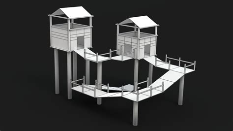Bridge Tower 3D 모델 $12 - .blend .dae .fbx .obj - Free3D