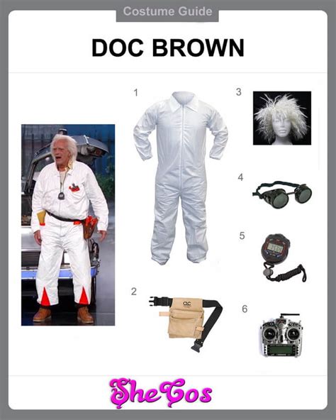 The Detailed Guide To Doc Brown Costume | SheCos Blog