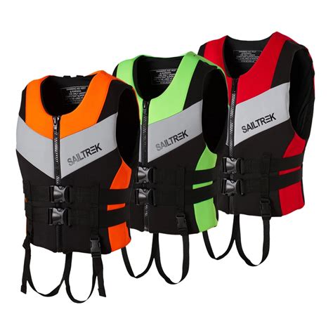 2019 Water Sports Fishing Vest Adult Life Jacket Neoprene Life Vest ...