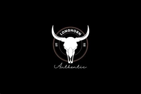 Premium Vector | Longhorn logo vector icon illustration