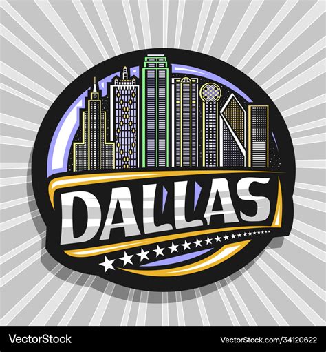 Logo for dallas Royalty Free Vector Image - VectorStock