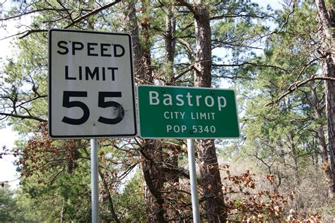 City Limits Sign in Bastrop, Texas - Side 1 of 1 - The Portal to Texas ...