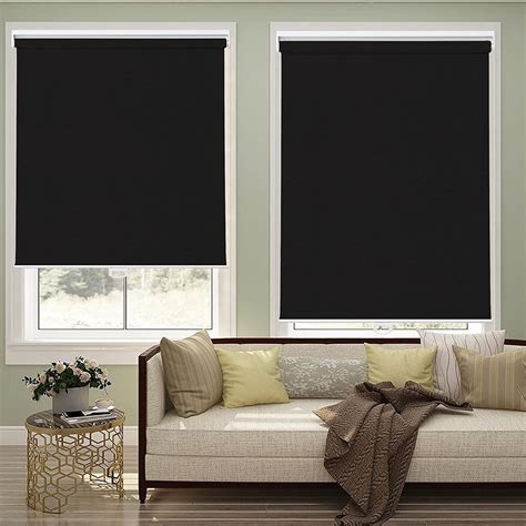 Blackout Blinds for Windows Cordless Window Blinds 100% Black Out Thermal Insulated Roller ...