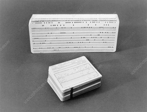 IBM Punch Cards - Stock Image - C033/3686 - Science Photo Library