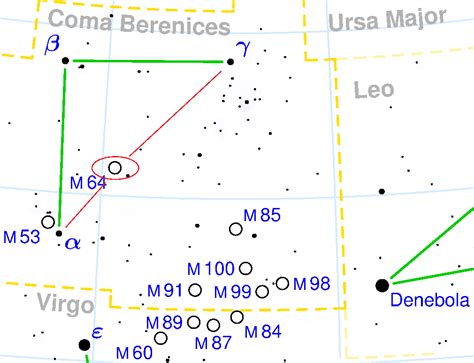 Black Eye Galaxy - Messier 64 | Constellation Guide