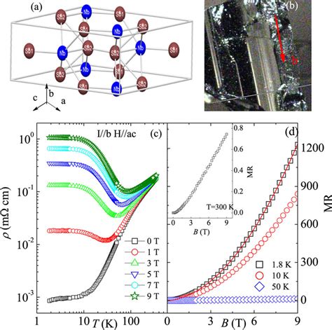 Crystal structure and giant magnetoresistance of NbSb2. (a) Crystal... | Download Scientific Diagram