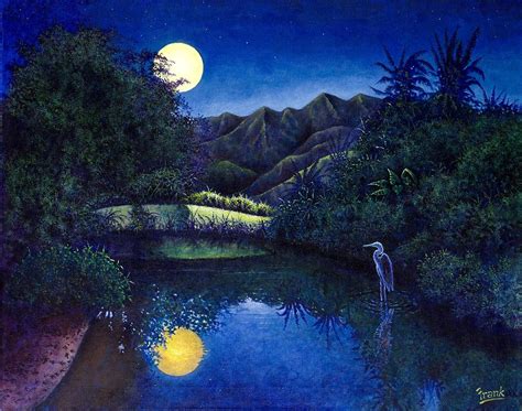 Nightfall in the Tropics Painting by Michael Frank