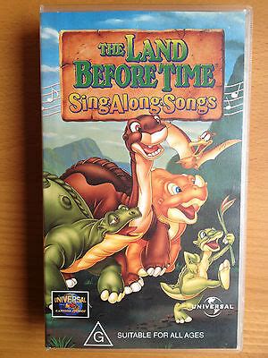 THE LAND BEFORE TIME ~ SING ALONG SONGS ~ VHS VIDEO ~ **FREE POST | eBay