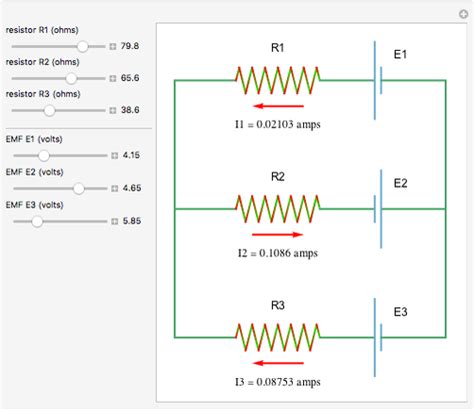 Three-Branch Electrical Circuit - Wolfram Demonstrations Project