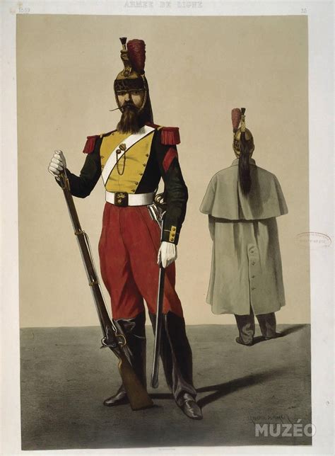 Dragon de la ligne 1859 - second empire - A. Dumaresq | French army, Century uniforms, Military