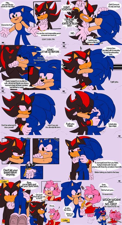 Sonadow feat Amy comic by HimeMikal on DeviantArt | Sonic and shadow, Sonic, Sonic funny