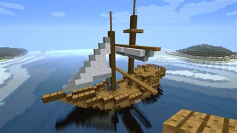 Minecraft Tutorial: How to build a medieval ship (Tradeship) Version 2 | Minecraft ships ...