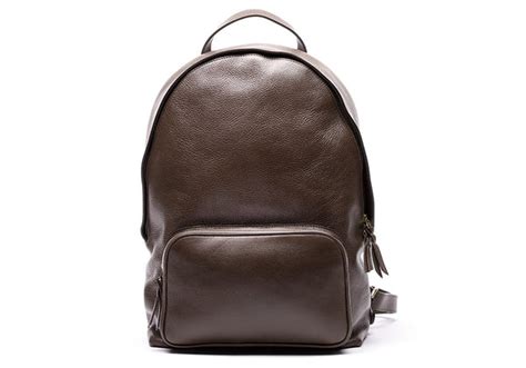 Leather Zipper Backpack - Handmade Leather Bag