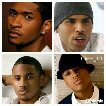 Usher, Chris Brown, Trey Songz & Neyo | Chris brown, Singer, Usher