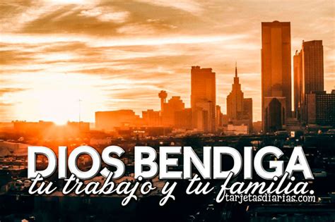 DIOS BENDIGA TU TRABAJO Y TU FAMILIA - Tarjetas Diarias