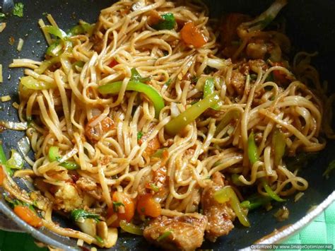 Chilli chicken noodles