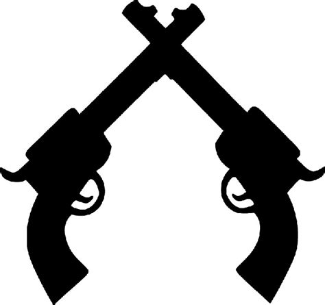 crossed guns logo