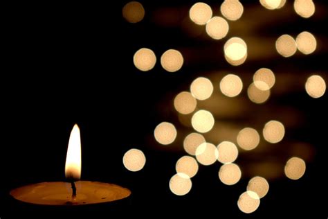 Lighted Candle on Bokeh Photography · Free Stock Photo