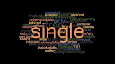 SINGLE: Synonyms and Related Words. What is Another Word for SINGLE? - GrammarTOP.com