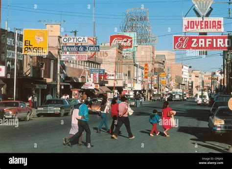 Mexico - State of Chihuahua - Ciudad Juarez. The main street Stock Photo: 48045639 - Alamy