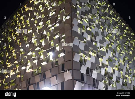 Q-Park Car Park at night, Sheffield, UK Stock Photo - Alamy