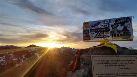 Sunrise over Mailbox Peak in North Bend, WA. : hiking