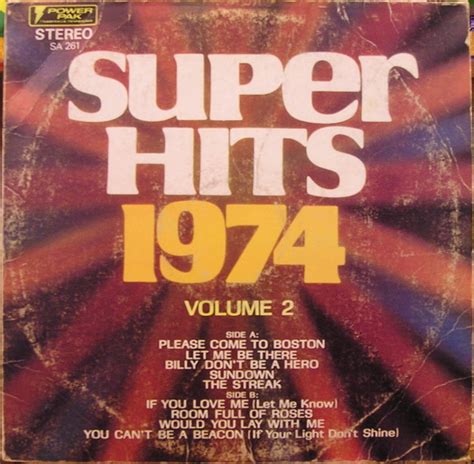 Super Hits 1974 Volume Two (1974, Vinyl) - Discogs