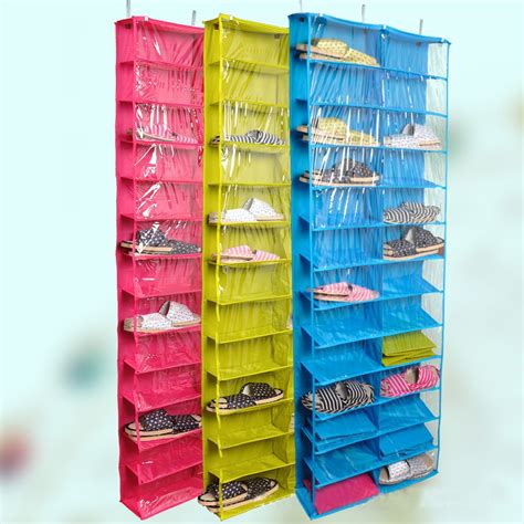 Aliexpress.com : Buy Closet ware Clear Over the Door 26 Pocket Shoe ...