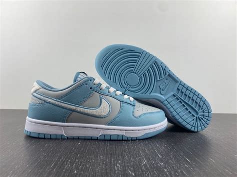 Nike Dunk Low Retro Fleece Swoosh Worn Blue For Sale – The Sole Line