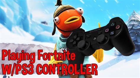 I'm playing fortnite with ps3 controller... - YouTube