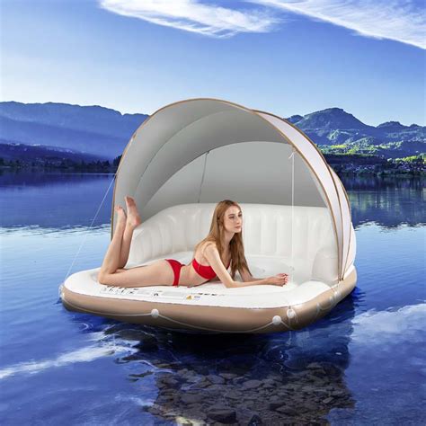 Giant Inflatable Pool Float Lounge Swimming Floating Island Raft with – Westfield Retailers