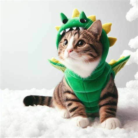 Premium AI Image | Cat in dragon costume