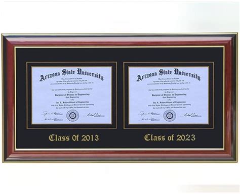 Customizable Double Diploma Frame Landscape-h 8x6,11x8.5,11x14,8x10,5x7 ...