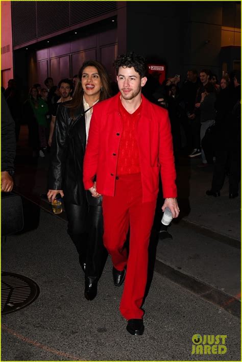 Jonas Brothers, Priyanka Chopra, Sophie Turner & Danielle Jonas Exit Marquis Theater After ...